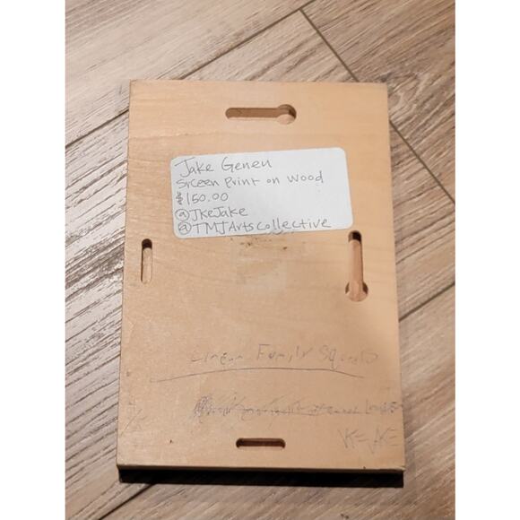 Jake Genen Lincoln Family Squirrels Art on Wood Rustic Whimsical Home Decor - Picture 8 of 8